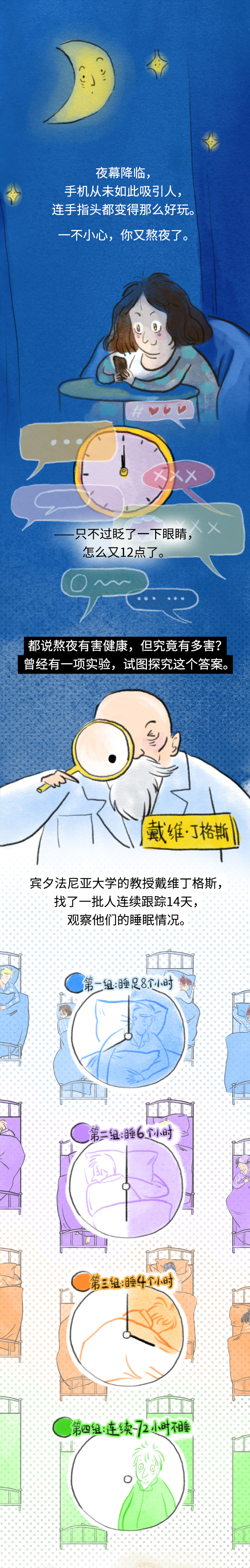 大鱼漫画丨熬夜可以补救吗？如何在有限的时间睡个好觉？